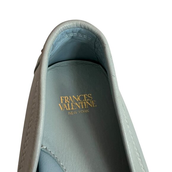 Frances Valentine Light Blue Loafers - Picture 13 of 14